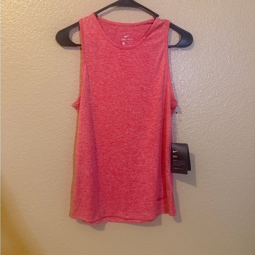 Nike Women's Heathered Red Muscle Tee